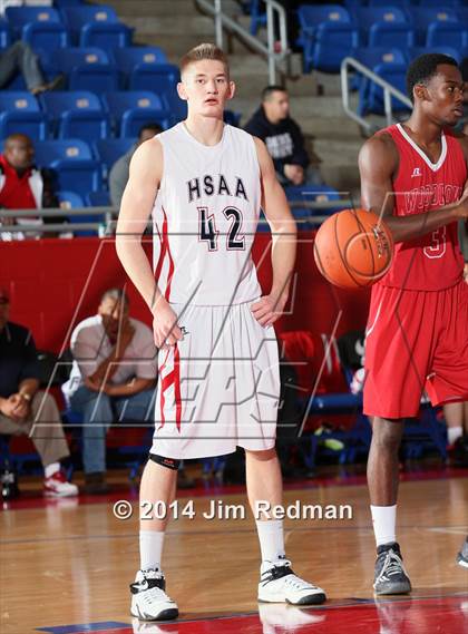 Thumbnail 1 in Dallas HSAA Blue vs. Wilson (Thanksgiving Hoopfest) photogallery.