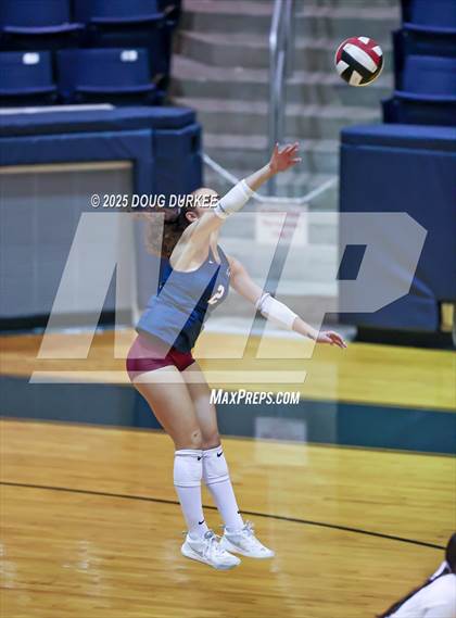 Thumbnail 2 in Memorial vs. Tompkins (UIL 6A D2 Girls Volleyball  Area) photogallery.