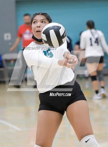 Thumbnail 1 in Greyhills Academy vs  San Miguel (Epic Tourneys Volleyball Invite) photogallery.
