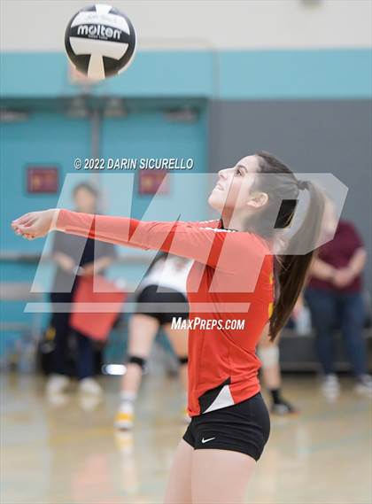 Thumbnail 2 in Greyhills Academy vs  San Miguel (Epic Tourneys Volleyball Invite) photogallery.