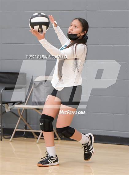 Thumbnail 1 in Greyhills Academy vs  San Miguel (Epic Tourneys Volleyball Invite) photogallery.