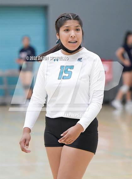 Thumbnail 2 in Greyhills Academy vs  San Miguel (Epic Tourneys Volleyball Invite) photogallery.