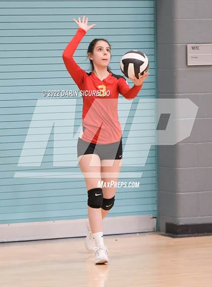 Thumbnail 3 in Greyhills Academy vs  San Miguel (Epic Tourneys Volleyball Invite) photogallery.