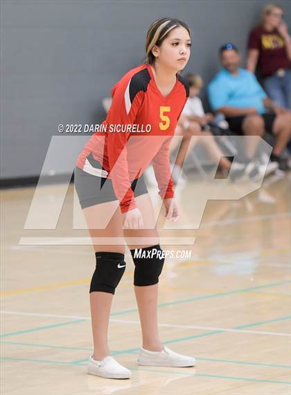Thumbnail 1 in Greyhills Academy vs  San Miguel (Epic Tourneys Volleyball Invite) photogallery.