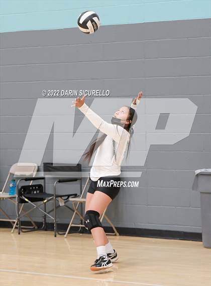 Thumbnail 2 in Greyhills Academy vs  San Miguel (Epic Tourneys Volleyball Invite) photogallery.