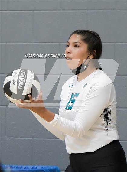 Thumbnail 1 in Greyhills Academy vs  San Miguel (Epic Tourneys Volleyball Invite) photogallery.