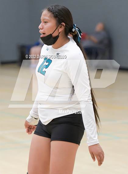 Thumbnail 2 in Greyhills Academy vs  San Miguel (Epic Tourneys Volleyball Invite) photogallery.