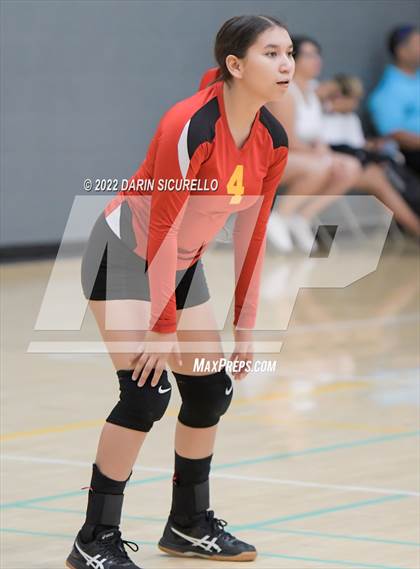 Thumbnail 3 in Greyhills Academy vs  San Miguel (Epic Tourneys Volleyball Invite) photogallery.