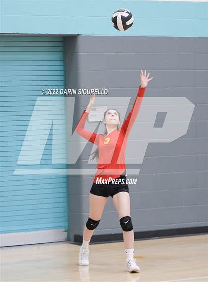 Thumbnail 3 in Greyhills Academy vs  San Miguel (Epic Tourneys Volleyball Invite) photogallery.
