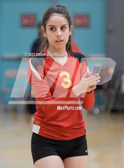 Thumbnail 3 in Greyhills Academy vs  San Miguel (Epic Tourneys Volleyball Invite) photogallery.