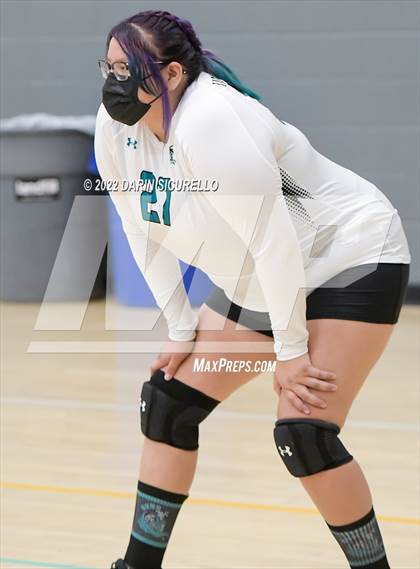 Thumbnail 1 in Greyhills Academy vs  San Miguel (Epic Tourneys Volleyball Invite) photogallery.