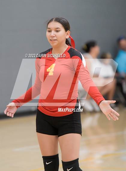 Thumbnail 2 in Greyhills Academy vs  San Miguel (Epic Tourneys Volleyball Invite) photogallery.