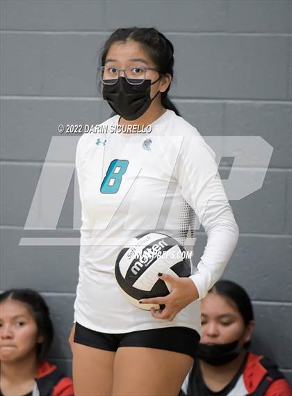 Thumbnail 3 in Greyhills Academy vs  San Miguel (Epic Tourneys Volleyball Invite) photogallery.