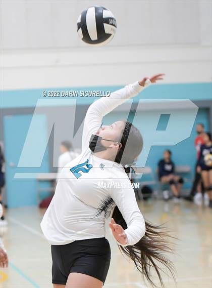 Thumbnail 3 in Greyhills Academy vs  San Miguel (Epic Tourneys Volleyball Invite) photogallery.