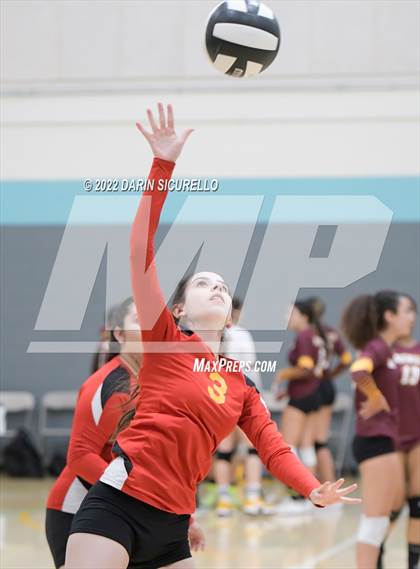 Thumbnail 2 in Greyhills Academy vs  San Miguel (Epic Tourneys Volleyball Invite) photogallery.