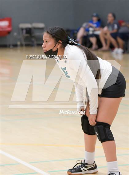 Thumbnail 1 in Greyhills Academy vs  San Miguel (Epic Tourneys Volleyball Invite) photogallery.