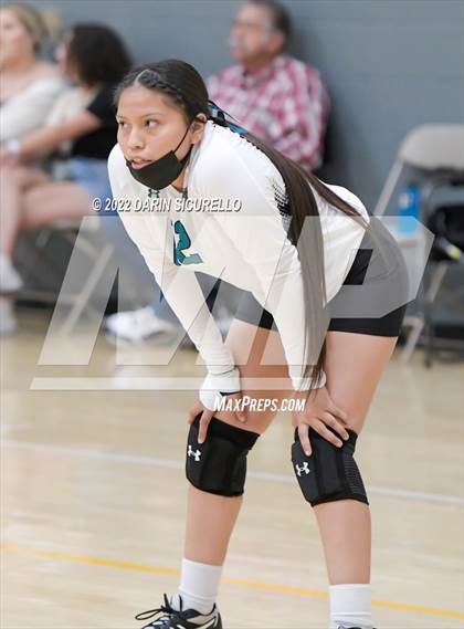 Thumbnail 1 in Greyhills Academy vs  San Miguel (Epic Tourneys Volleyball Invite) photogallery.