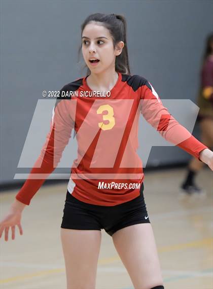 Thumbnail 3 in Greyhills Academy vs  San Miguel (Epic Tourneys Volleyball Invite) photogallery.