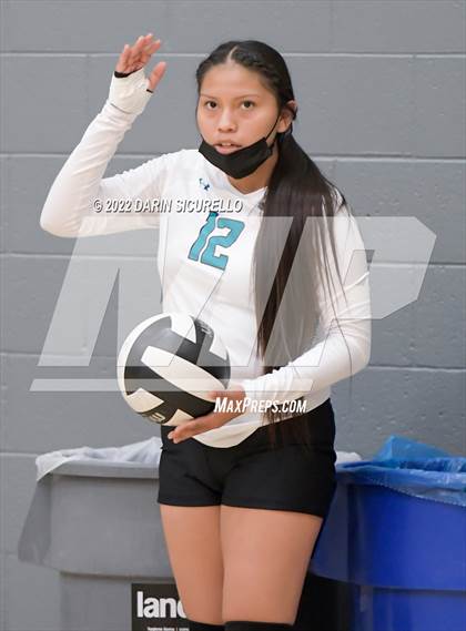Thumbnail 2 in Greyhills Academy vs  San Miguel (Epic Tourneys Volleyball Invite) photogallery.