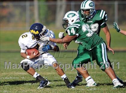 Thumbnail 2 in Mt. St. Michael @ Holy Trinity (CHSFL Class AAA Quarterfinal) photogallery.