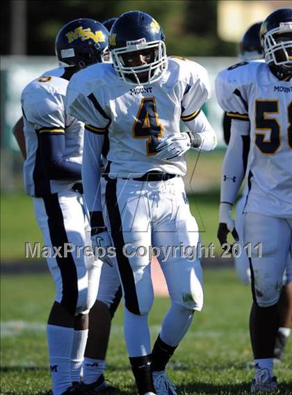Thumbnail 2 in Mt. St. Michael @ Holy Trinity (CHSFL Class AAA Quarterfinal) photogallery.