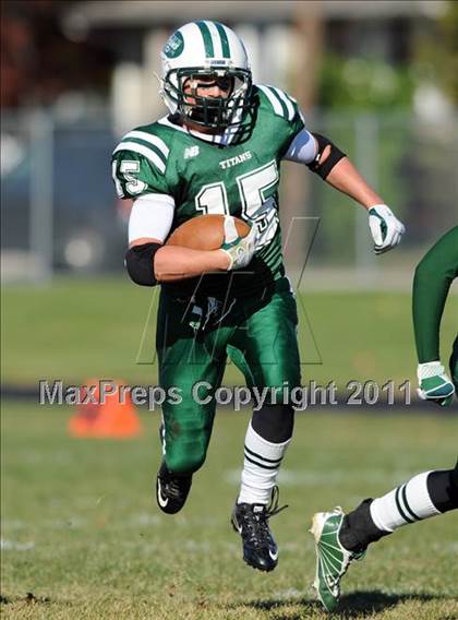 Thumbnail 1 in Mt. St. Michael @ Holy Trinity (CHSFL Class AAA Quarterfinal) photogallery.