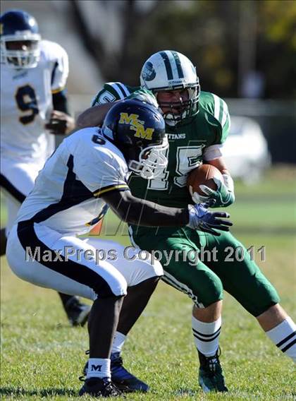 Thumbnail 2 in Mt. St. Michael @ Holy Trinity (CHSFL Class AAA Quarterfinal) photogallery.