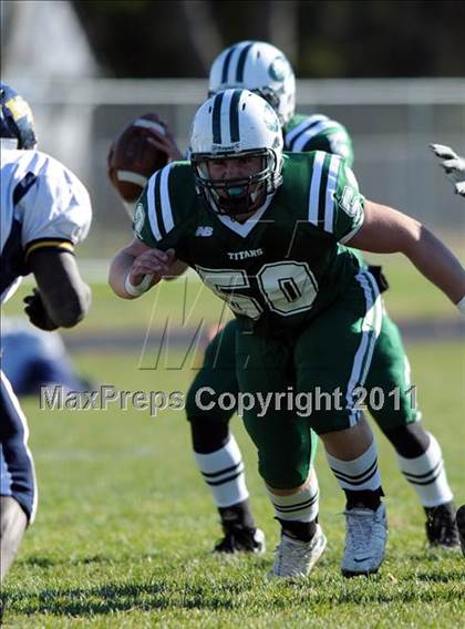 Thumbnail 3 in Mt. St. Michael @ Holy Trinity (CHSFL Class AAA Quarterfinal) photogallery.