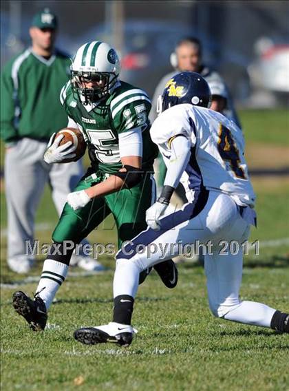 Thumbnail 1 in Mt. St. Michael @ Holy Trinity (CHSFL Class AAA Quarterfinal) photogallery.