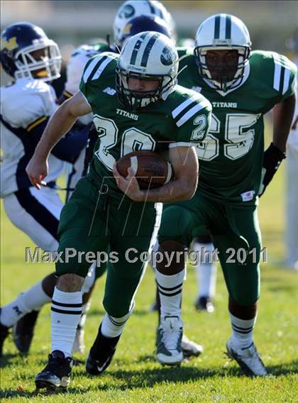 Thumbnail 2 in Mt. St. Michael @ Holy Trinity (CHSFL Class AAA Quarterfinal) photogallery.