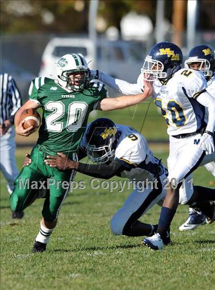 Thumbnail 1 in Mt. St. Michael @ Holy Trinity (CHSFL Class AAA Quarterfinal) photogallery.
