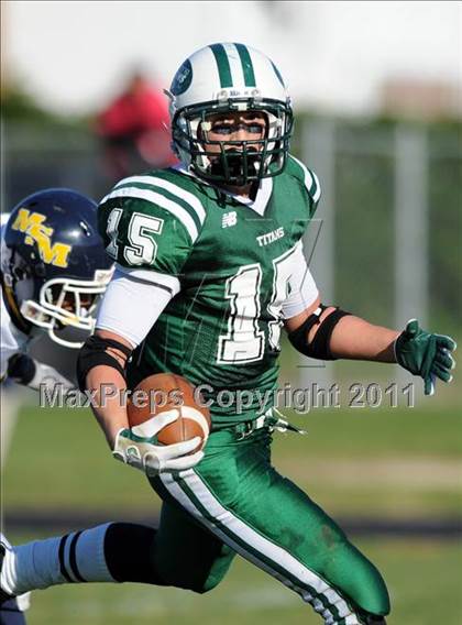 Thumbnail 2 in Mt. St. Michael @ Holy Trinity (CHSFL Class AAA Quarterfinal) photogallery.