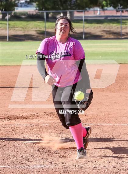 Thumbnail 1 in Show Low vs. Globe (Chandler Prep Softball Classic)  photogallery.