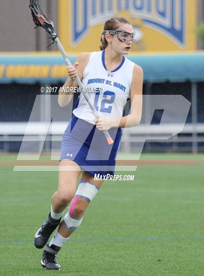 Thumbnail 3 in Mount St. Mary Academy vs. Mount Mercy Academy  (Monsignor Martin Final) photogallery.