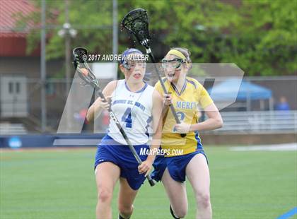 Thumbnail 3 in Mount St. Mary Academy vs. Mount Mercy Academy  (Monsignor Martin Final) photogallery.