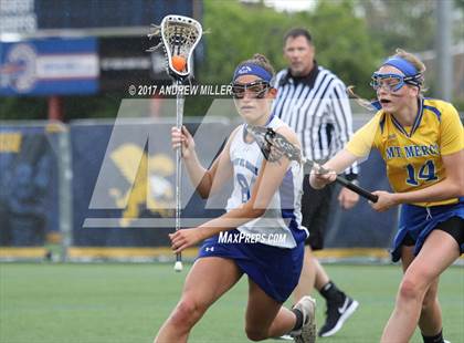 Thumbnail 2 in Mount St. Mary Academy vs. Mount Mercy Academy  (Monsignor Martin Final) photogallery.