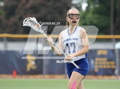 Thumbnail 2 in Mount St. Mary Academy vs. Mount Mercy Academy  (Monsignor Martin Final) photogallery.