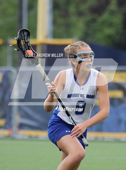 Thumbnail 3 in Mount St. Mary Academy vs. Mount Mercy Academy  (Monsignor Martin Final) photogallery.
