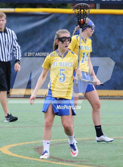 Thumbnail 2 in Mount St. Mary Academy vs. Mount Mercy Academy  (Monsignor Martin Final) photogallery.