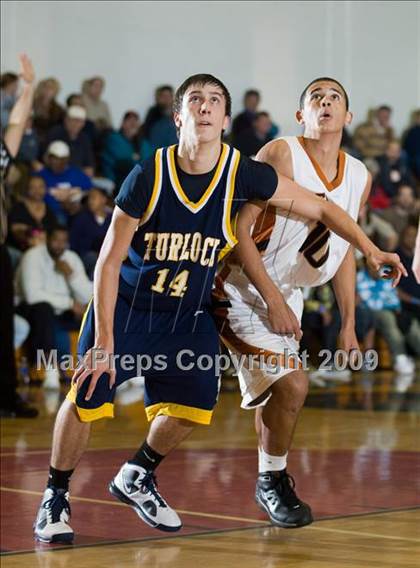 Thumbnail 1 in Turlock vs. Central (Modesto Christian Holiday Hoops)  photogallery.
