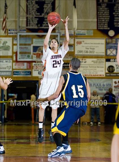 Thumbnail 2 in Turlock vs. Central (Modesto Christian Holiday Hoops)  photogallery.
