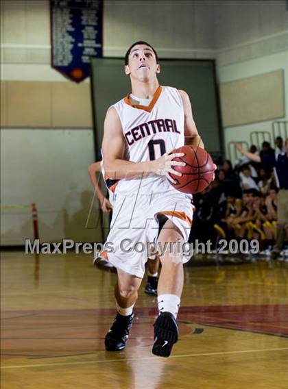 Thumbnail 1 in Turlock vs. Central (Modesto Christian Holiday Hoops)  photogallery.