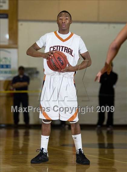 Thumbnail 1 in Turlock vs. Central (Modesto Christian Holiday Hoops)  photogallery.