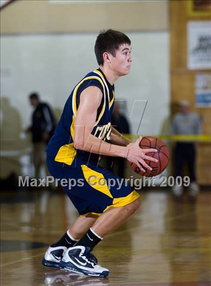 Thumbnail 2 in Turlock vs. Central (Modesto Christian Holiday Hoops)  photogallery.