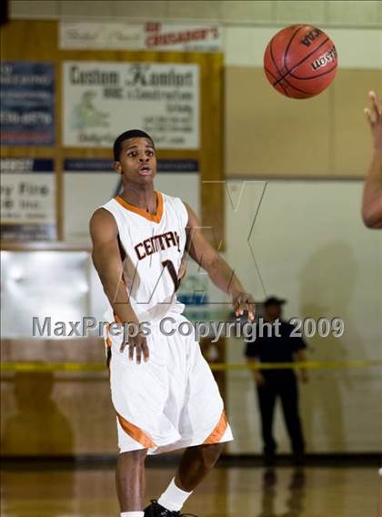 Thumbnail 1 in Turlock vs. Central (Modesto Christian Holiday Hoops)  photogallery.