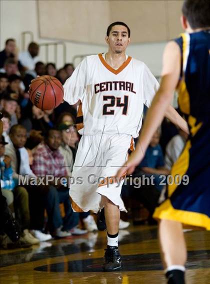 Thumbnail 2 in Turlock vs. Central (Modesto Christian Holiday Hoops)  photogallery.
