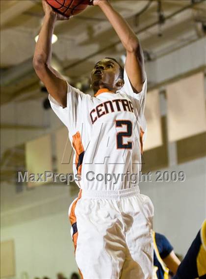 Thumbnail 1 in Turlock vs. Central (Modesto Christian Holiday Hoops)  photogallery.