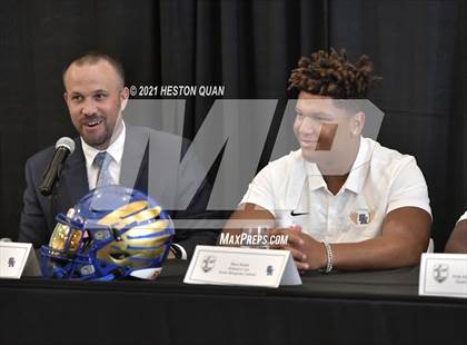 Thumbnail 2 in Trinity League Football Media Day - Santa Margarita photogallery.