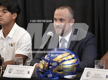Thumbnail 1 in Trinity League Football Media Day - Santa Margarita photogallery.