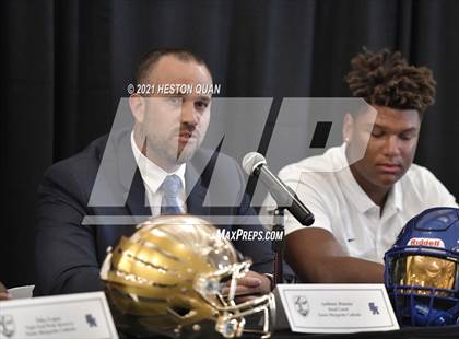 Thumbnail 3 in Trinity League Football Media Day - Santa Margarita photogallery.
